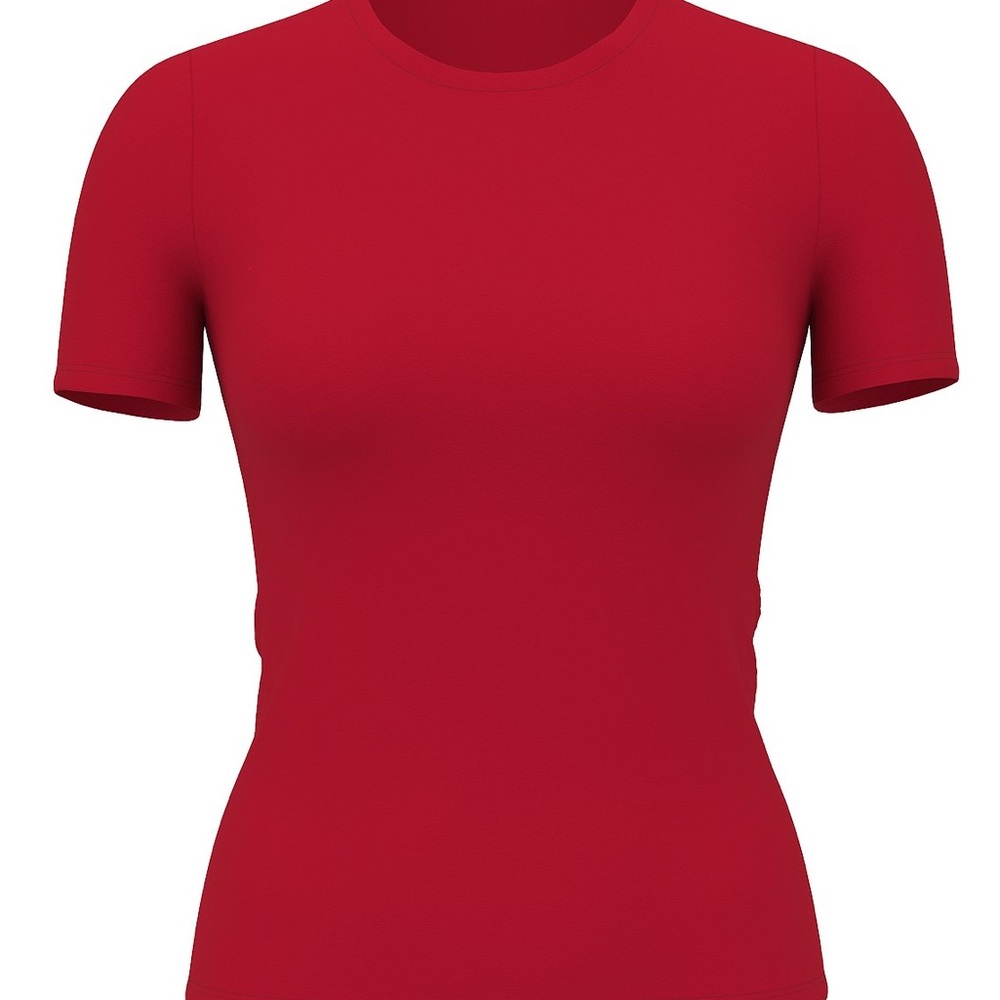Victoria’s Secret VSX Elevate Tee Red Size Large Performance Top Crew Neck - Picture 3 of 12